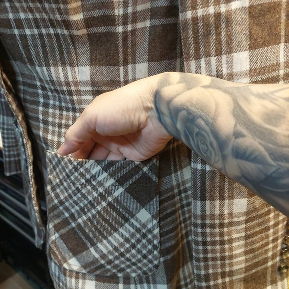 Vintage Pendleton Wool Brown Plaid Blazer Jacket Small Academia Preppy 12 - Picture 7 of 11